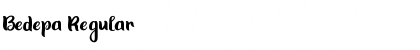 Download Bedepa Regular Font Title Preview