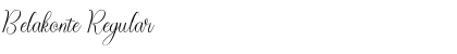 Download Belakonte Regular Font Title Preview