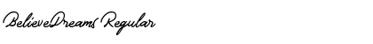 Download BelieveDreams Regular Font Title Preview