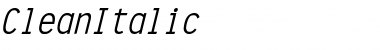 Download Clean Italic Font Title Preview