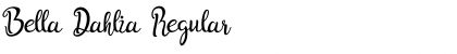 Download Bella Dahlia Regular Font Title Preview