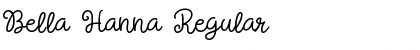 Download Bella Hanna Regular Font Title Preview
