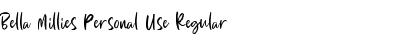 Download Bella Millies Personal Use Regular Font Title Preview