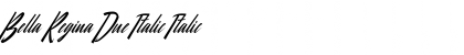 Download Bella Regina Due Italic Italic Font Title Preview