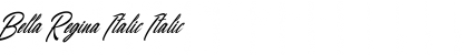 Download Bella Regina Italic Italic Font Title Preview