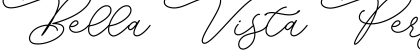 Download Bella Vista Personal Use Regular Font Title Preview