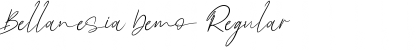 Download Bellanesia-Demo Regular Font Title Preview