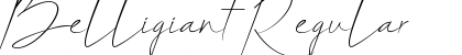 Download Belligiant Regular Font Title Preview