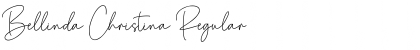 Download Bellinda Christina Regular Font Title Preview