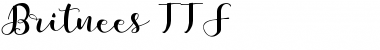 Download Britnees Script Regular Font Title Preview