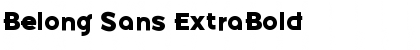 Download Belong Sans ExtraBold Font Title Preview