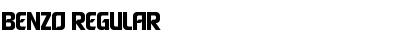 Download Benzo Regular Font Title Preview