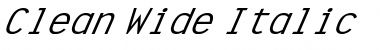 Download Clean Wide Italic Font Title Preview