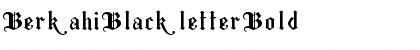 Download Berkahi Blackletter Bold Font Title Preview