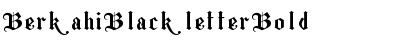 Download Berkahi Blackletter Bold Font Title Preview
