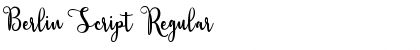 Download Berlin Script Regular Font Title Preview