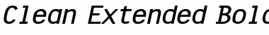 Download Clean-Extended Bold Italic Font Title Preview