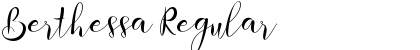Download Berthessa Regular Font Title Preview
