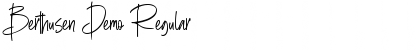 Download Berthusen Demo Regular Font Title Preview