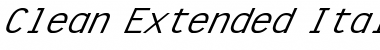 Download CleanWide e Italic Font Title Preview