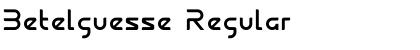 Download Betelguesse Regular Font Title Preview