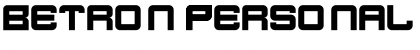 Download Betron Personal Use Regular Font Title Preview