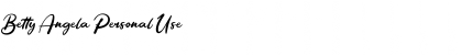 Download Betty Angela Personal Use Font Title Preview
