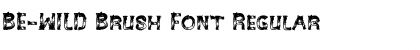 Download BE-WILD Brush Font Regular Font Title Preview