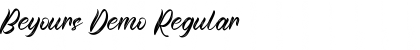 Download Beyours Demo Regular Font Title Preview