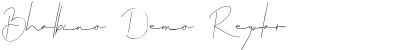Download Bhalbino Demo Regular Font Title Preview