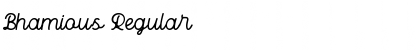 Download Bhamious Regular Font Title Preview