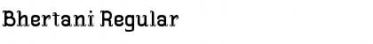 Download Bhertani Regular Font Title Preview
