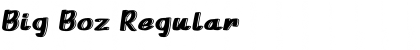 Download Big Boz Regular Font Title Preview