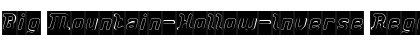 Download Big Mountain-Hollow-Inverse Regular Font Title Preview