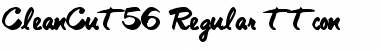 Download CleanCut56 Regular Font Title Preview