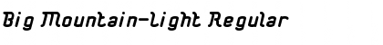 Download Big Mountain-Light Regular Font Title Preview