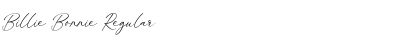 Download Billie Bonnie Regular Font Title Preview
