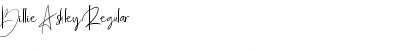 Download Billie Ashley Regular Font Title Preview