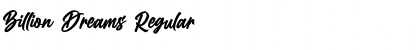 Download Billion Dreams Regular Font Title Preview