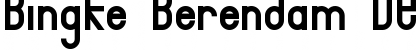Download Bingke Berendam DEMO Regular Font Title Preview