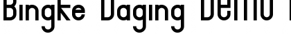Download Bingke Daging DEMO Regular Font Title Preview