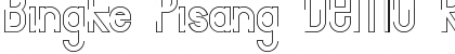 Download Bingke Pisang DEMO Regular Font Title Preview