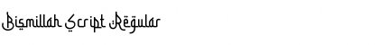 Download Bismillah Script Regular Font Title Preview