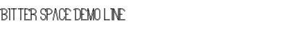 Download Bitter Space Demo Line Font Title Preview