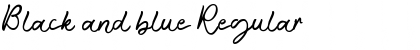 Download Black and blue Regular Font Title Preview