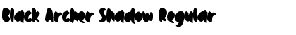 Download Black Archer Shadow Regular Font Title Preview