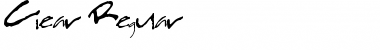 Download Clear Regular Font Title Preview