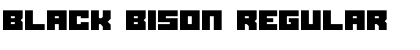 Download Black bison Regular Font Title Preview