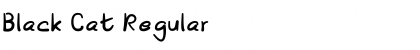 Download Black Cat Regular Font Title Preview