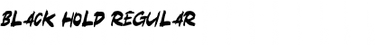 Download Black Hold Regular Font Title Preview